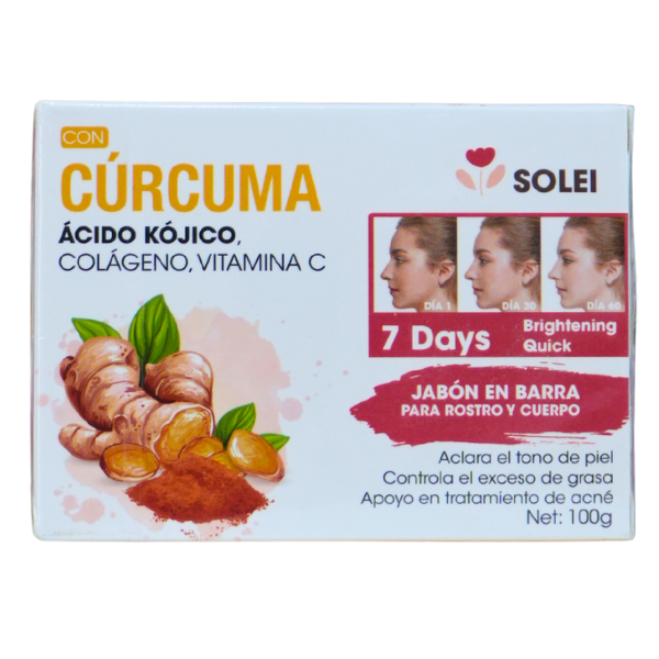 JABÓN EN BARRA CÚRCUMA 100 G – SOLEI