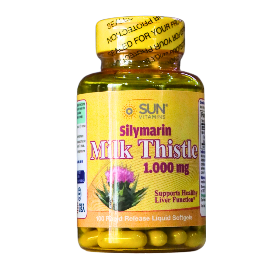 MILK THISTLE 1000MG 100 SOFTGELS – SUN VITAMINS