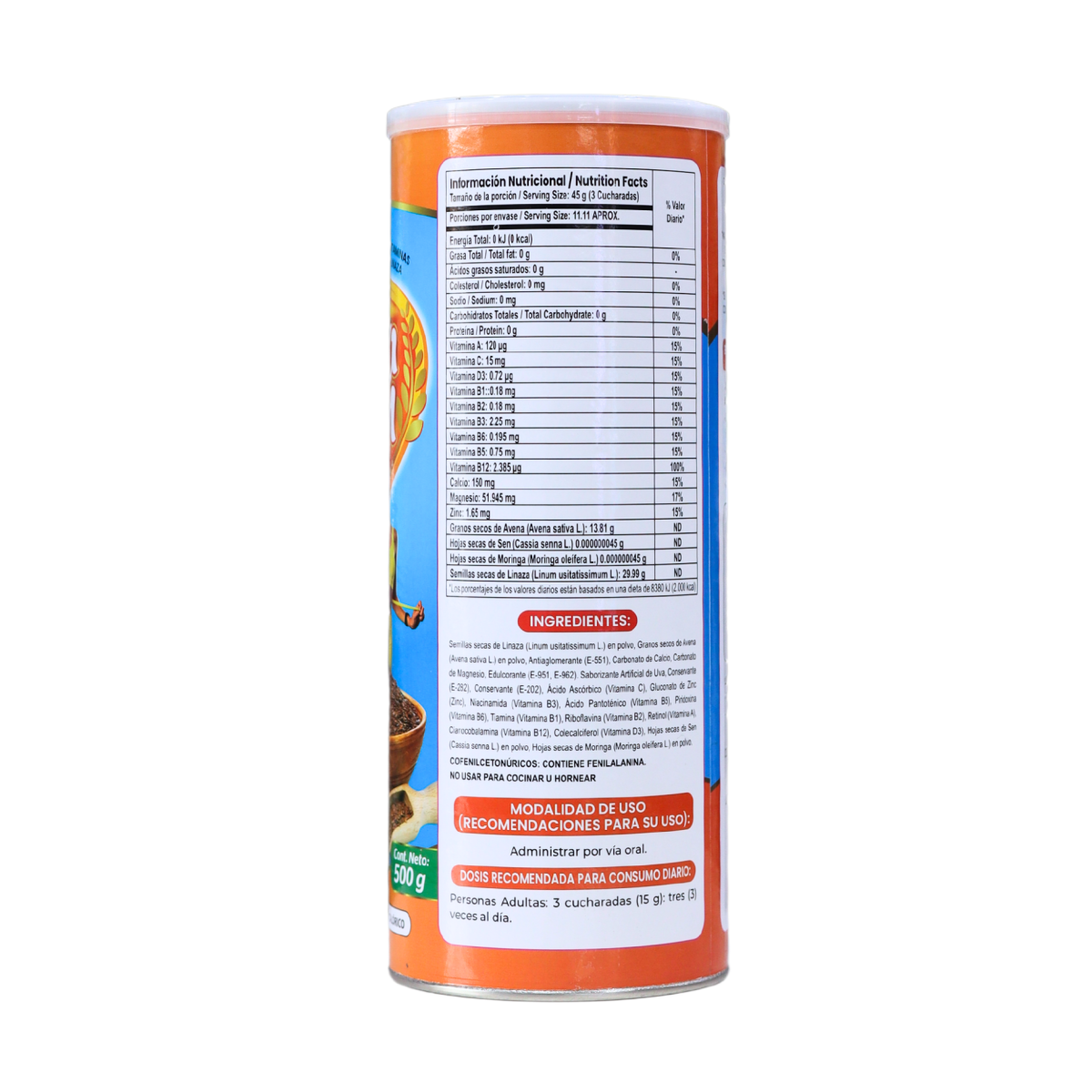 FIBRA ZEN 500 GR – MAS SALUD NATURAL - Imagen 2