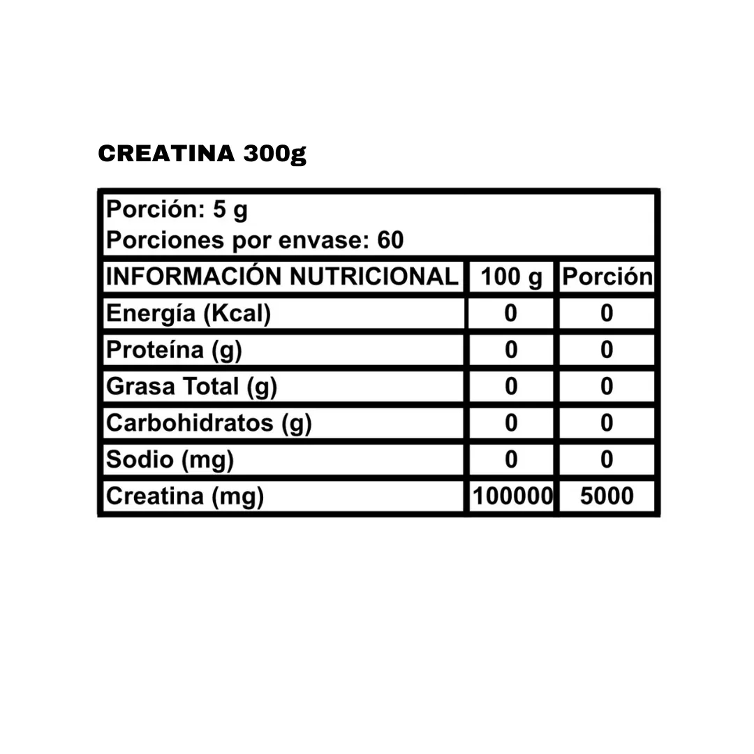 CREATINA MONOHIDRATADA (PRO) – 300 g U11559 - Imagen 3