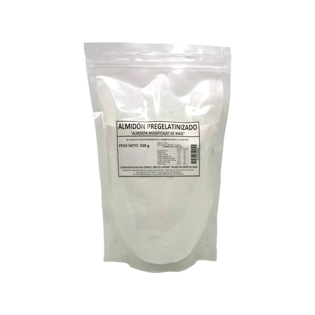 ALMIDÓN PREGELATINIZADO DE MAÍZ INST. STABITEX – 500g U11233