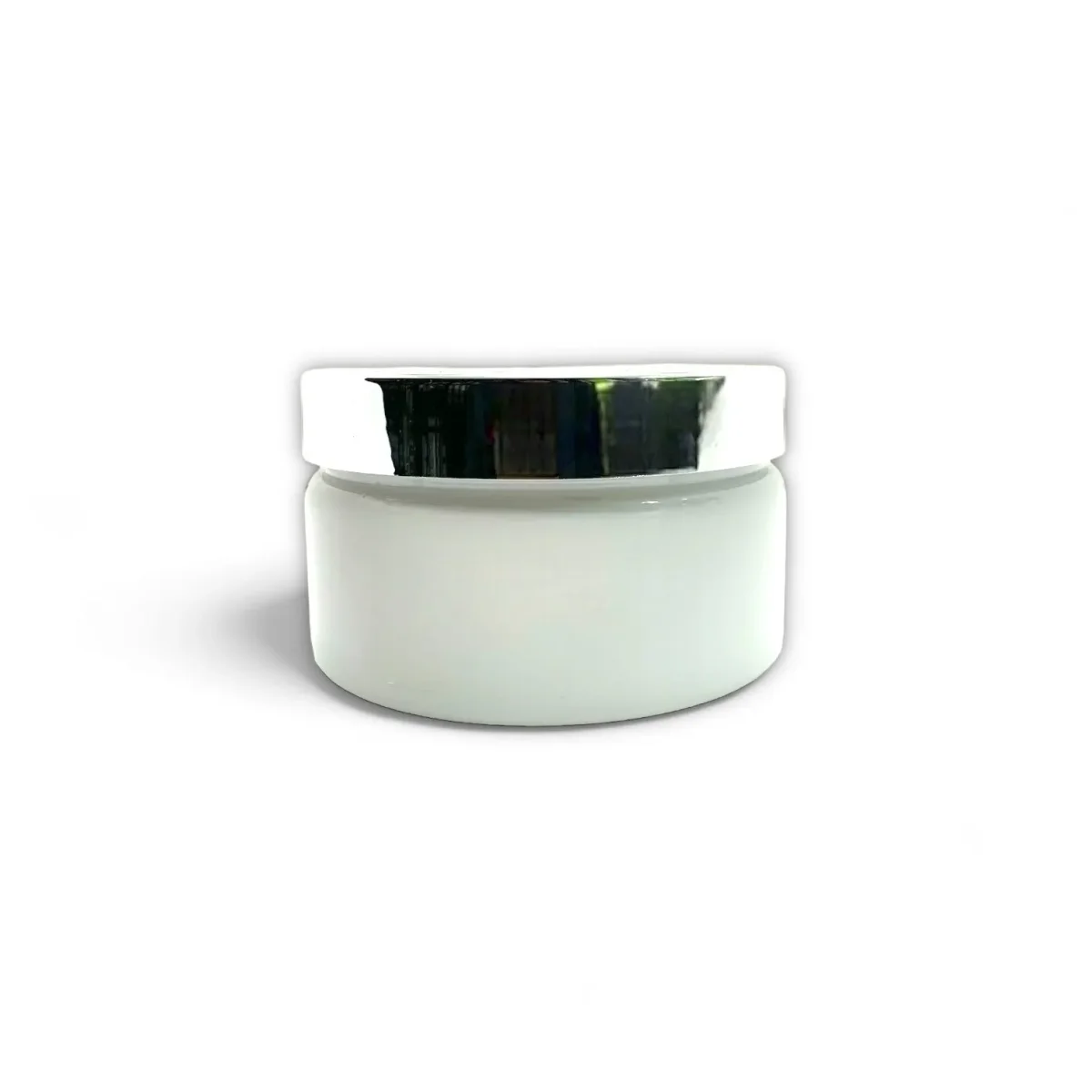 POTE PET BLANCO 200 g + SELLO BLANCO + TAPA PLATEADA METALIZADA (E149) U12235